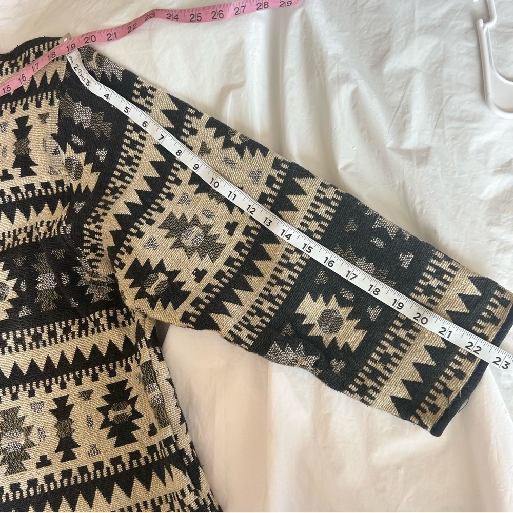JANE ASHLEY VTG Southwest Western Aztec Cotton Tapestry Jacket Womens Size XL - Picture 11 of 11
